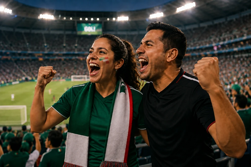 Aficionados disfrutando la gran fiesta del fútbol 2026