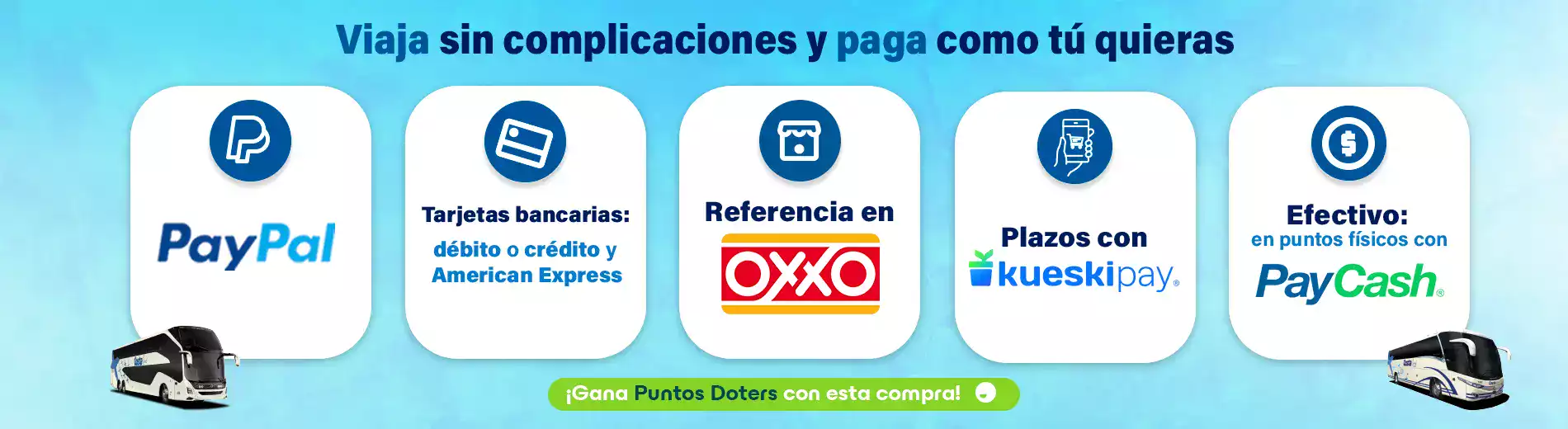 Conoce nuestros diferentes métodos de pago