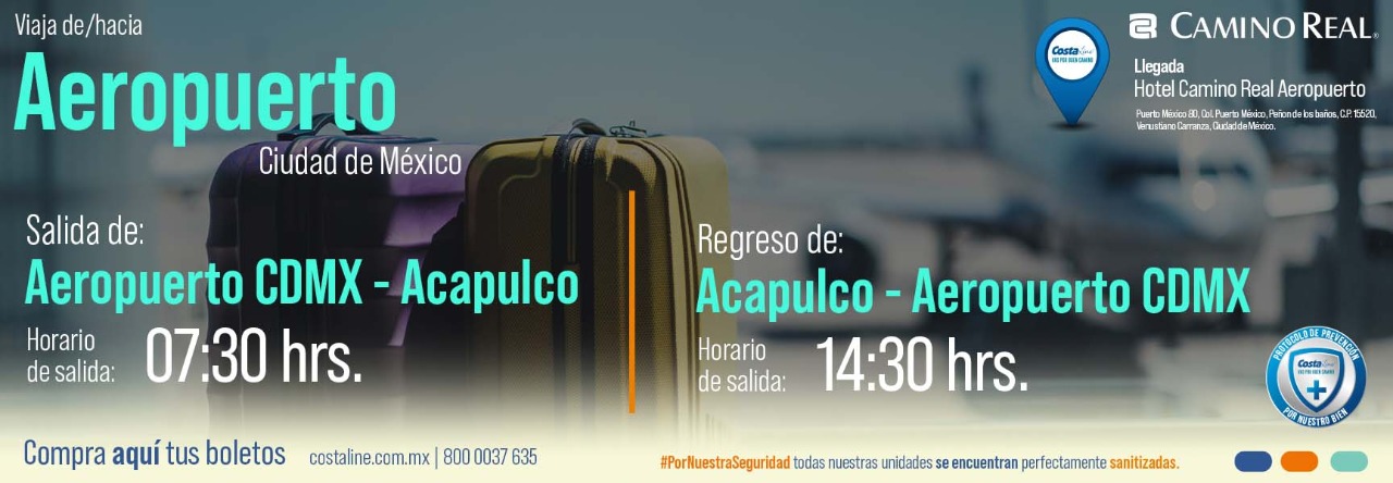 Viaja de Aeropuerto CDMX a Acapulco