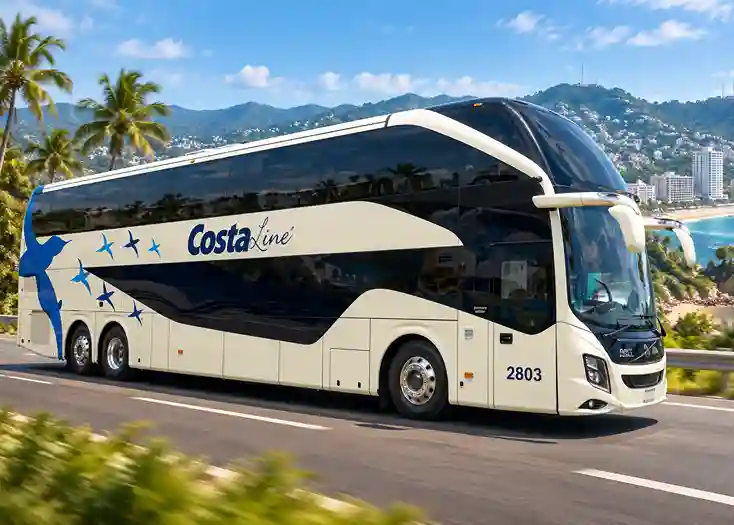 Autobús Costa Line en carretera