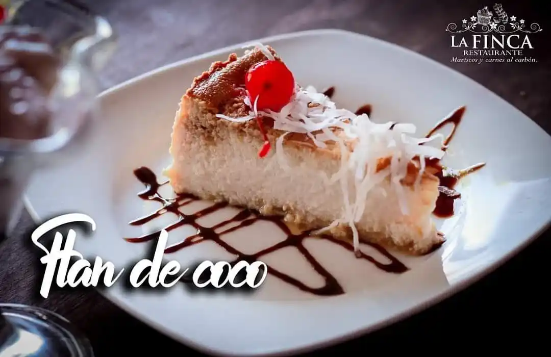 Postre flan de coco