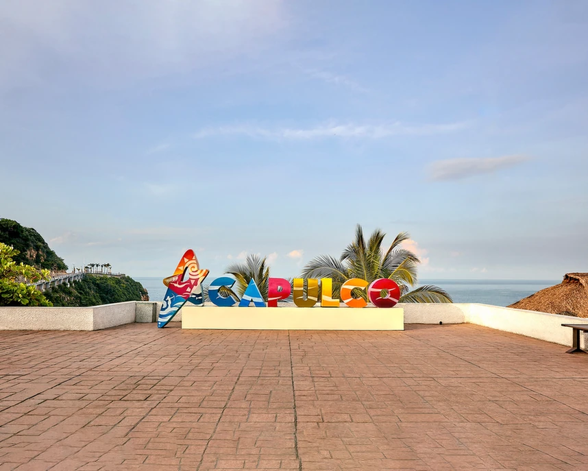 Letrero de Acapulco