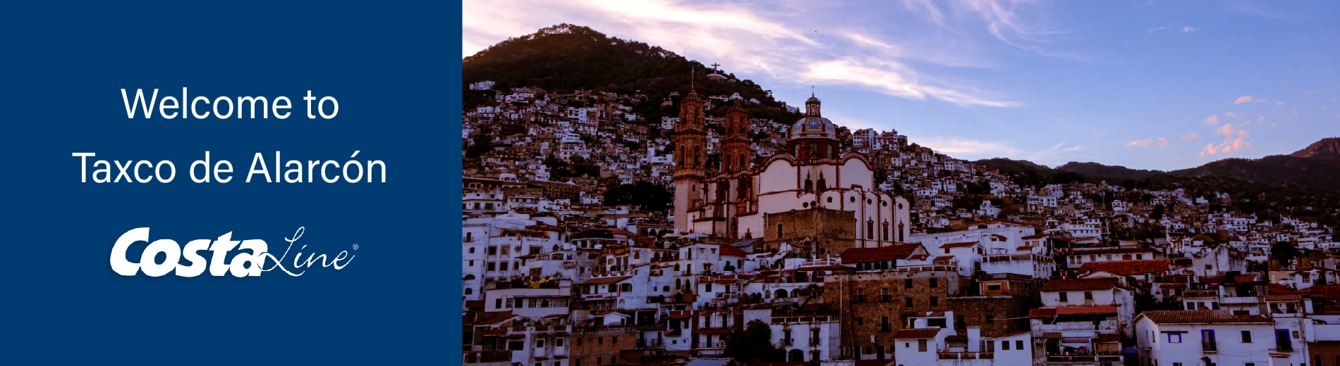 Promotional banner for Taxco