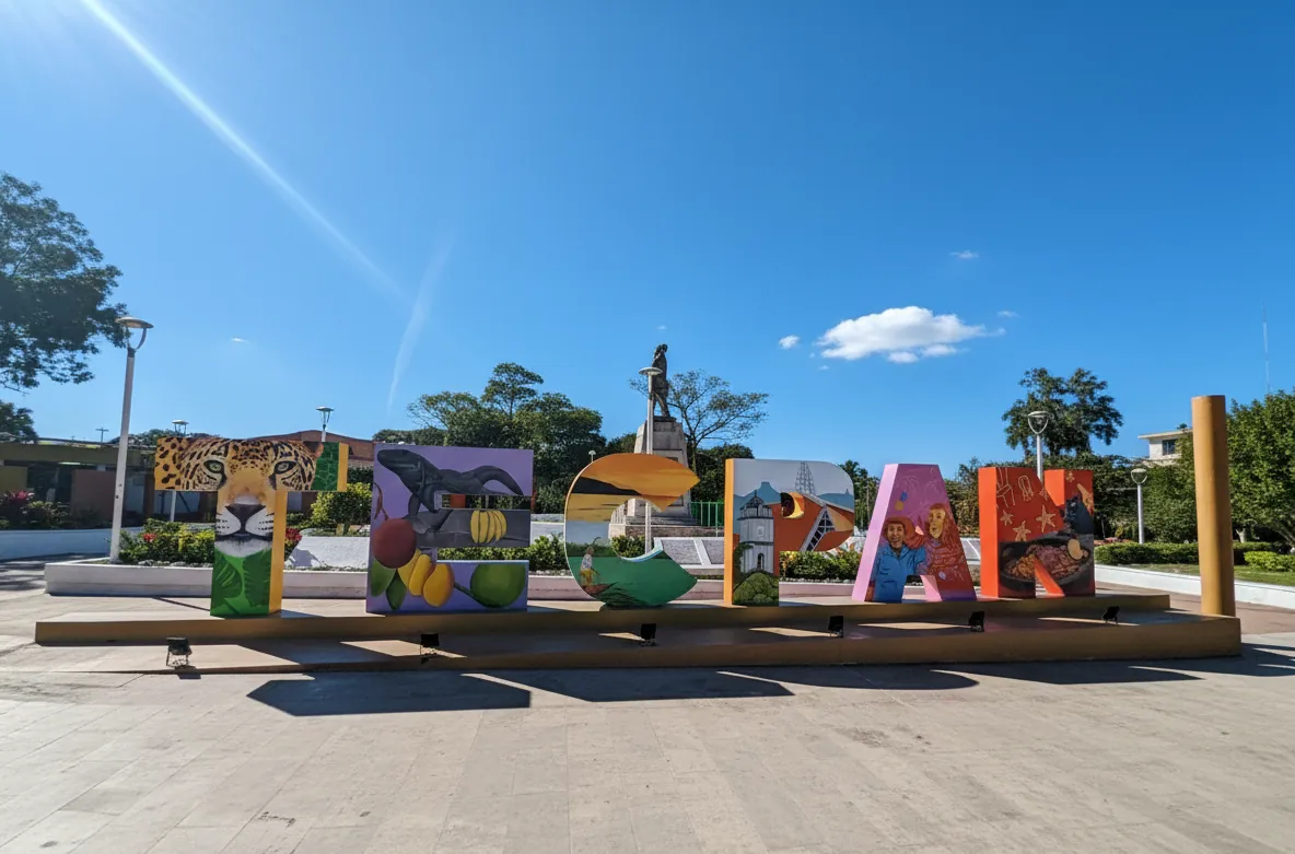 Traditional town view of Tecpan