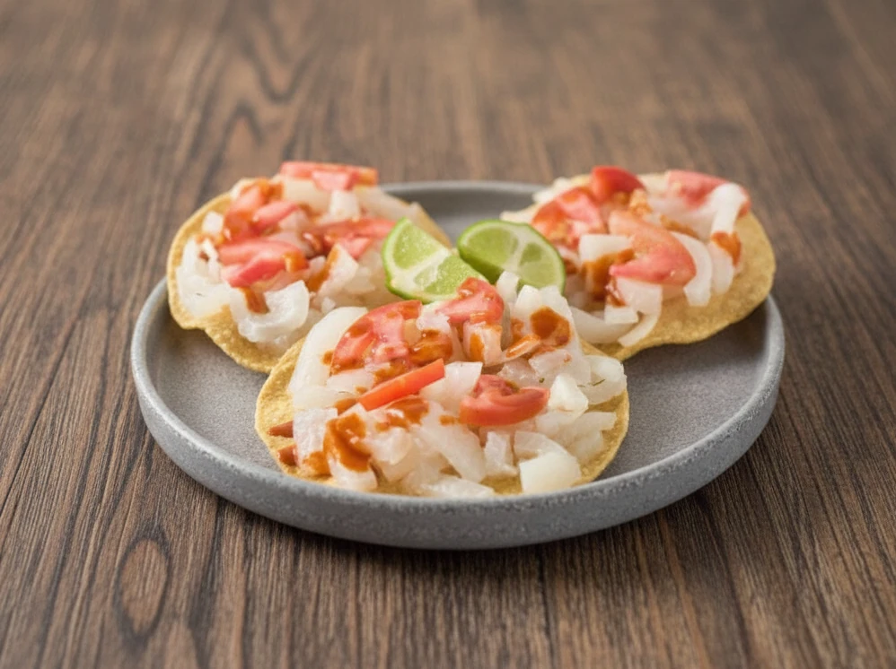 Tostadas tradicionales de Ciudad de México